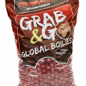 STARBAITS GRAB & GO GLOBAL BOILIES STRAWBERRY JAM