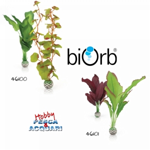 biOrb Silk Plant Set Medium Green o Green&Purple