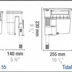 Misure dei filtri TIDAL