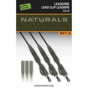 FOX EDGES™ NATURALS LEADCORE POWER GRIP LEAD CLIP LEADERS