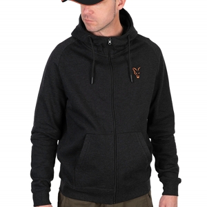 FOX COLLECTION LW HOODY BLACK & ORANGE