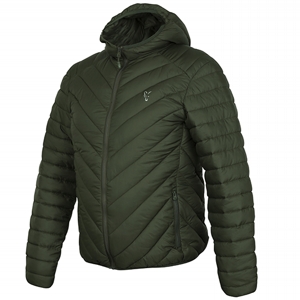 FOX COLLECTION QUILTED JACKET SILVER GREEN