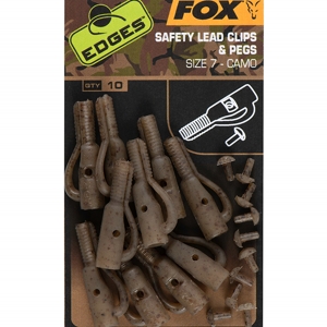 FOX EDGES™ CAMO SAFETY LEAD CLIP & PEGS (SIZE 7)