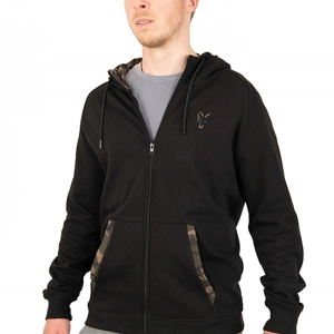 FOX LW BLACK/CAMO ZIP HOODY