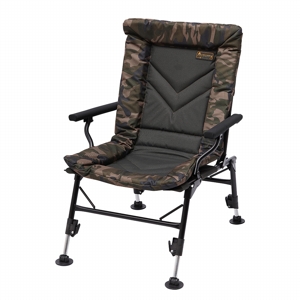 PROLOGIC AVENGER COMFORT CAMO CHAIR W/ARMRESTS & COVERS 140KG