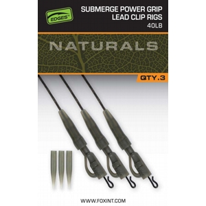 Fox EDGES™ Naturals Submerge Power Grip Lead Clip Leaders