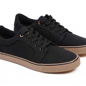 FOX BLACK CANVAS SHOE
