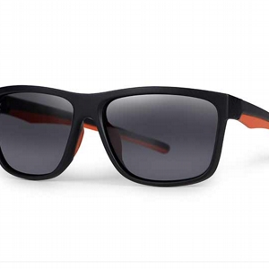 FOX COLLECTION BLACK & ORANGE SHADES – GREY LENS