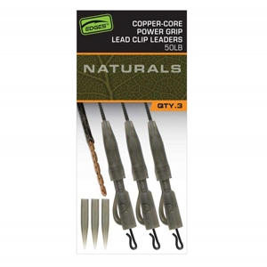 FOX EDGES NATURALS COPPER CORE LEAD CLIP LEADERS