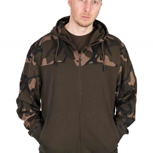 FOX LW KHAKI/CAMO SPLIT ZIP HOODY