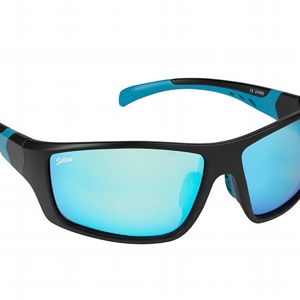 SALMO BLACK SUNGLASSES GREY ICE BLUE LENS