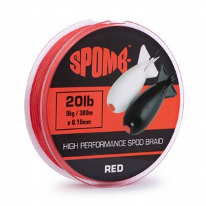 SPOMB BRAID 300MT 20LB 9KG RED